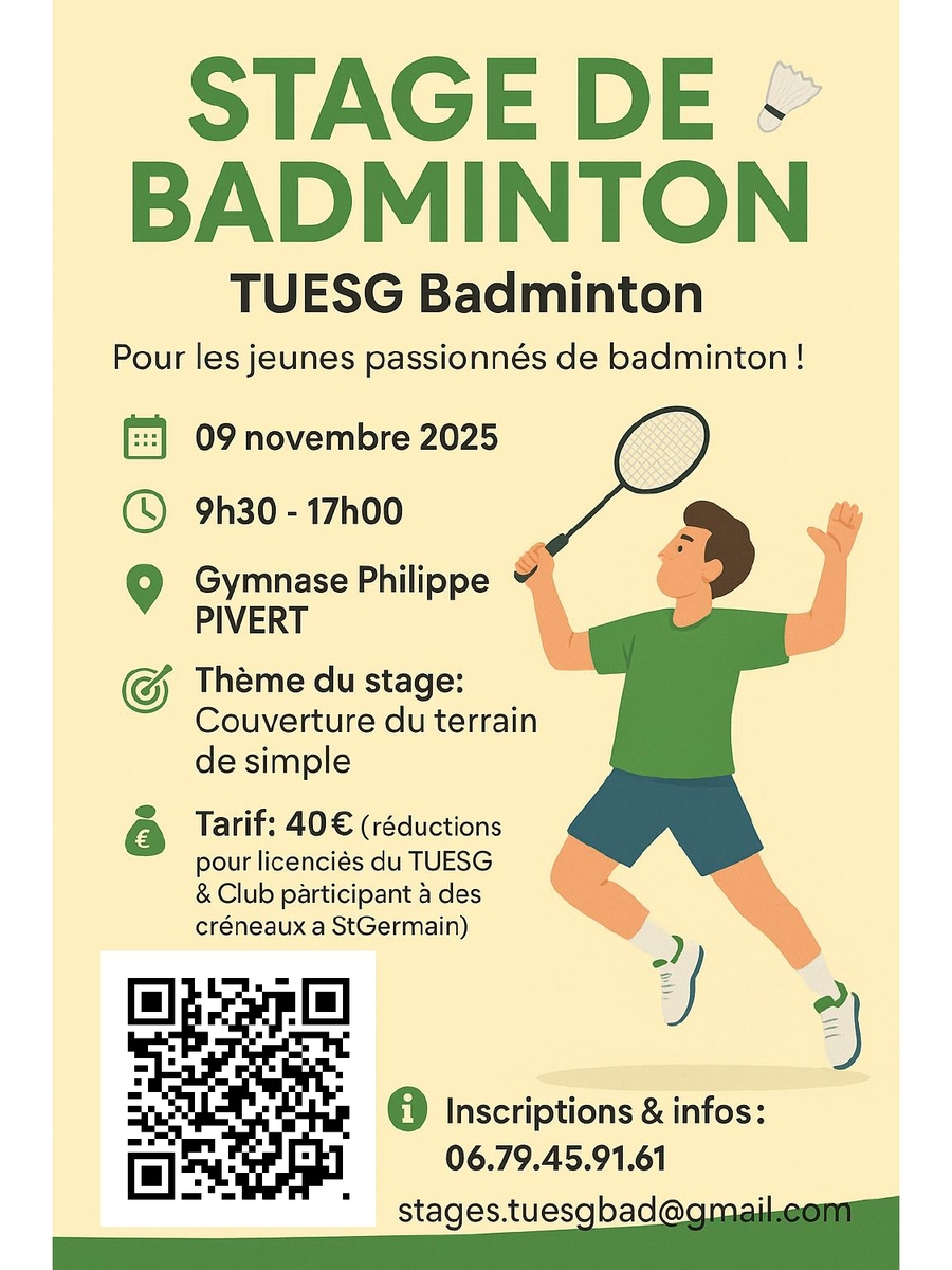 Stage TUESG Jeunes (Saint Germain)