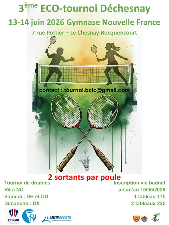 Tournoi du Chesnay 13/14 Juin 2026