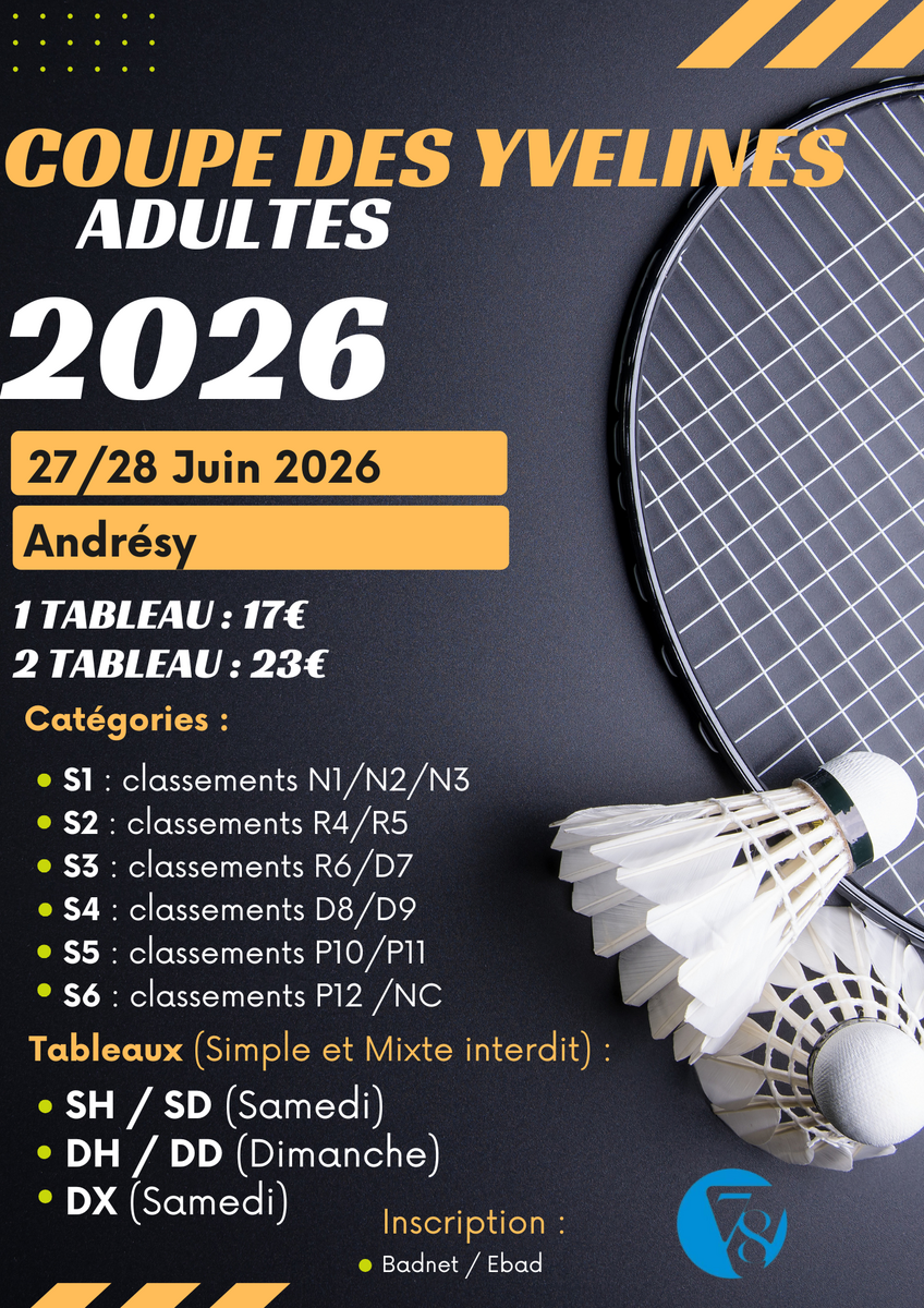 Ouverture des inscription de la Coupe des Yvelines !