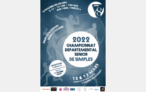 Palmarès Championnat Départemental Senior de Simples 2022