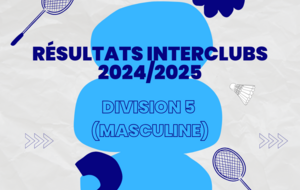 🏆 Résultats finaux des Interclubs Départementaux 2024/2025 ! Division 5