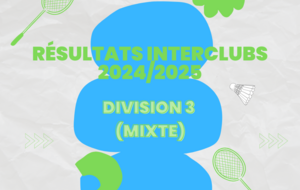 🏆 Résultats finaux des Interclubs Départementaux 2024/2025 ! Division 3