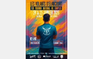 1er Tournoi d'Elancourt de Simples - 24 & 25 janvier 2026