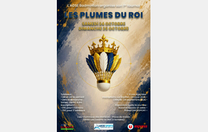 🏸 Tournoi de double des Essarts ! 24/25 Octobre 2026 🏸
