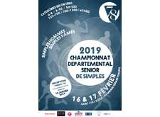 Palmarès Championnat Départemental Sénior de Simples 2019