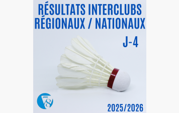 Résultats interclubs National et Régional J4
