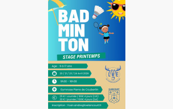 Stages jeunes à Elancourt du 20 au 24 avril