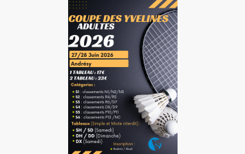 Ouverture des inscription de la Coupe des Yvelines !