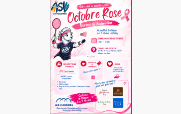L'AS Villennes organise un tournoi pour Octobre Rose le dimanche 11 octobre