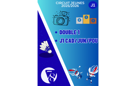 Résultat J1 Cadets, Juniors, Poussins 6/7 décembre et Double 1 13/14 décembre