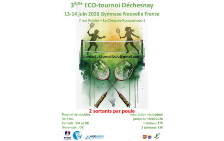 Tournoi du Chesnay 13/14 Juin 2026