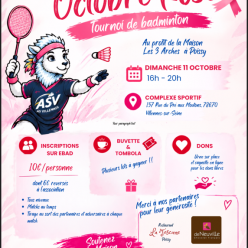 L'AS Villennes organise un tournoi pour Octobre Rose le dimanche 11 octobre